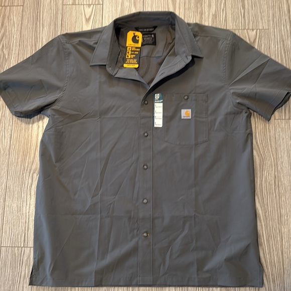 NWT Carhartt Men's Force Sun Defender Short Sleeve - Picture 2 of 7